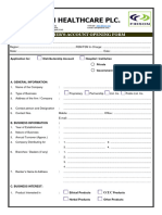 2021 Distributors Account Opening Form