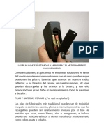 Las Pilas o Baterías Tiradas A La Basura y El Medio Ambiente Huayobambino