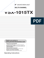 VSX1015 TXOperating Instructions