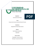 Ensayo de Las Fuentes Fundamentales Del Derecho Procesal.