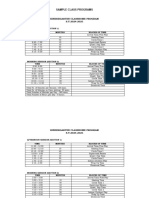 Class-Program Adjusted Elem