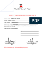 Alertz Transaction Notification Form