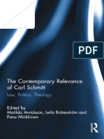 The Contemporary Relevance of Carl Schmitt Law Politics Theology 1138822930 9781138822931 Compress