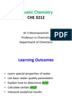 Aquatic Chemistry Notes