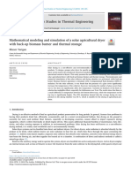 Mathematical Modeling and Simulation of A Solar Agricultural Dryer With Backup Biomass Burner and Thermal Storage