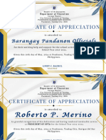 Gold and Blue Elegant Certificate