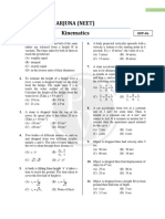 Arjuna (Neet) Kinematics: X T X T X T X T X T X T X T X T