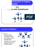 10.3 Alkanes With Substituents