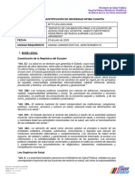 Informe de Justificación de Necesidad Infima Cuantía Informe No.: Objeto de Contratación Fecha: Unidad Requirente