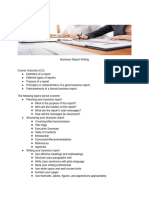 Business Report Writing Module