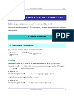 Chapitre 5 Limite Et Ordre - Asymptotes