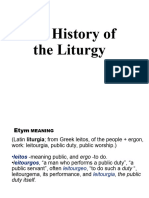 Rit101 1-TheHistoryoftheLiturgy