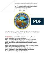 2019 MN Congressional Delegation Hotdish Recipe Book