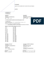 Quadratic Equations Math Reviewer