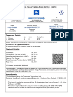 Electronic Reservation Slip (ERS) : 4400151683 16159/MS MAQ EXP Second Sitting (RESERVED) (2S)