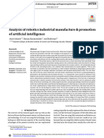 Analysis of Robotics Industrial Manufact