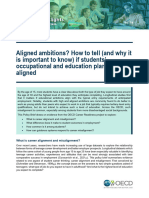 OECD How To Tell (And Why It Is Important To Know) If Students' Occupational and Education Plans Are Aligned