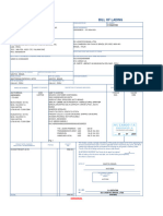 Bill of Lading: Original