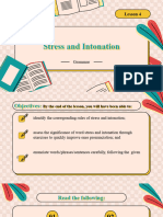 Lesson 4 (Stress and Intonation)