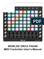 Worlde Orca Pad48 MIDI Controller User's Manual