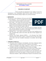 Airworthiness Notices: Weighing of Aircraft