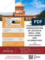 National Conference On Adm - of Justice Brochure