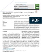 Digital Transformation of Thermal and Cold Spray Processes With Emphasis On Machine Learning