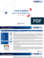 Stock Update - Zensar Tech - 150724