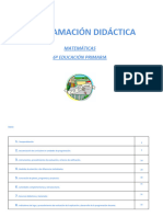 UNIDADES DE PROGRAMACIÓN DIDÁCTICA MATEMÁTICAS 6º Sabado