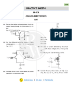 BJT Circuit - Practice Sheet 01