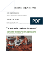 Tipos de Organizaciones