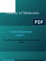 Polarity of Molecules ToSend