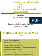 4 - Lectures Note Week5 Fundamentals of Programming