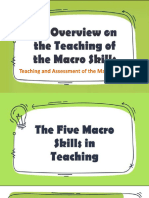 An Overview of The Teaching and Assessment of Macro-Skills