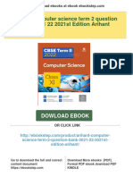 Instant Download Arihant Computer Science Term 2 Question Bank 2021 22 2021st Edition Arihant PDF All Chapter