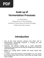 Scale Up of Fermentation Process