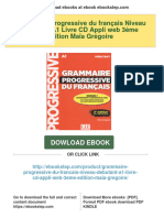 Full Download Grammaire Progressive Du Français Niveau Débutant A1 Livre CD Appli Web 3ème Édition Maïa Grégoire PDF