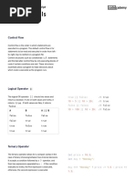 Learn JavaScript - Conditionals Cheatsheet - Codecademy