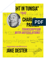 Charlie Parker A Night in Tunisia Alto Sax