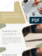 MODULE 3 - Writing Online Correspondence