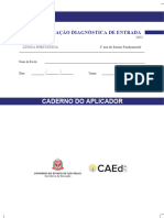 Avaliação Diagnóstica 2º ANO Português SP