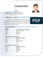 Md. A. Satter CV