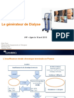 IHF Le Générateur de Dialyse G