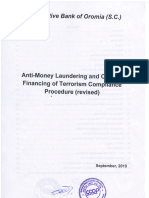 Anti-Oney Laundering & Combat Financing of Terrorism Compliance Procedure (Revised)