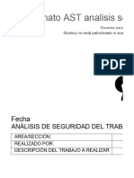 Formato Ast Analisis Seguro de Trabajo