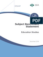 Subject Benchmark Statement Education Studies