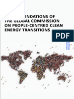 Recommendations of The Global Commission On People-Centred Clean Energy Transitions