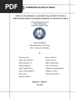 Bsed E3a Group 3 Villanueva Efficacy of Schoology As Learning Management System As Perceived by Grade 12 Learners of Dominican College of Tarlac