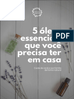 5 Oleos Essenciais para Ter em Casa