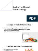 Mod.1. Intro To CL - Pharmacology